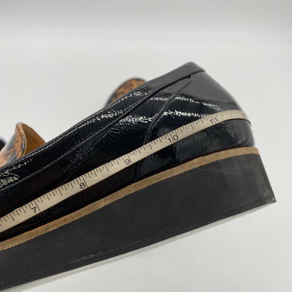 NWOT YDN Leopard and Black patent Leather Loafers (no box) - Picture 8 of 10